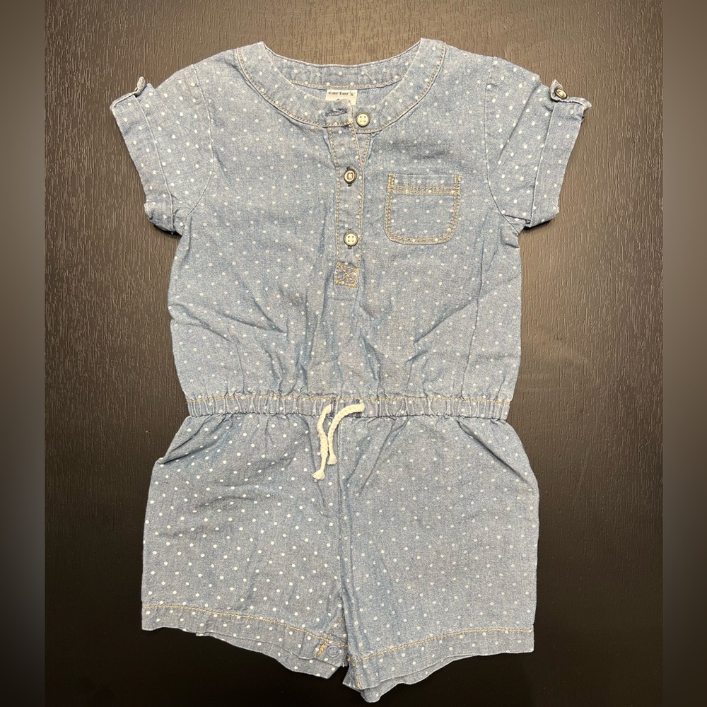 Denim Carter’s Romper • Size 18m